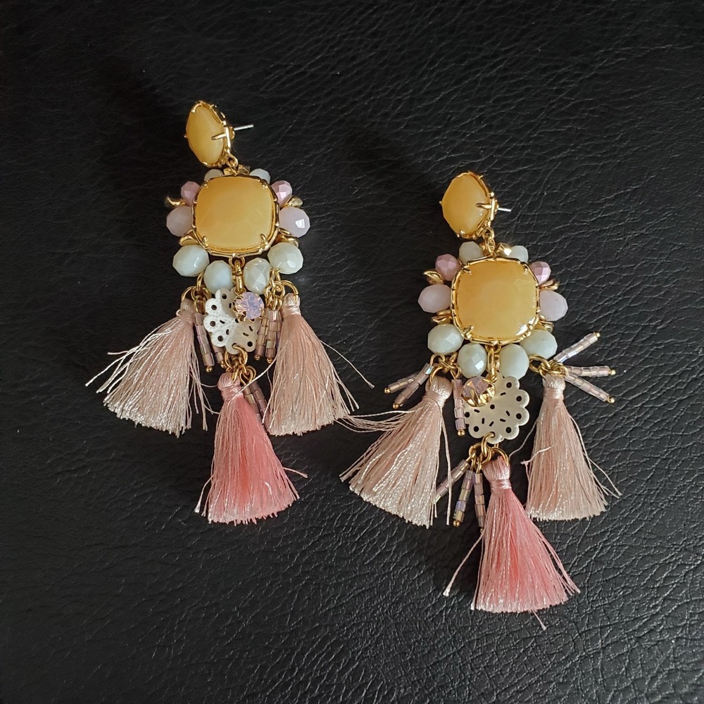 Lilly Pulitzer Waterside Earrings‎ in Paradise Pink NWT Vacation Resort Cruise